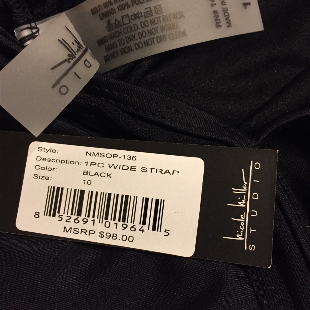 Nicole Miller 1pc swimsuit size 10. - Picture 7 of 8